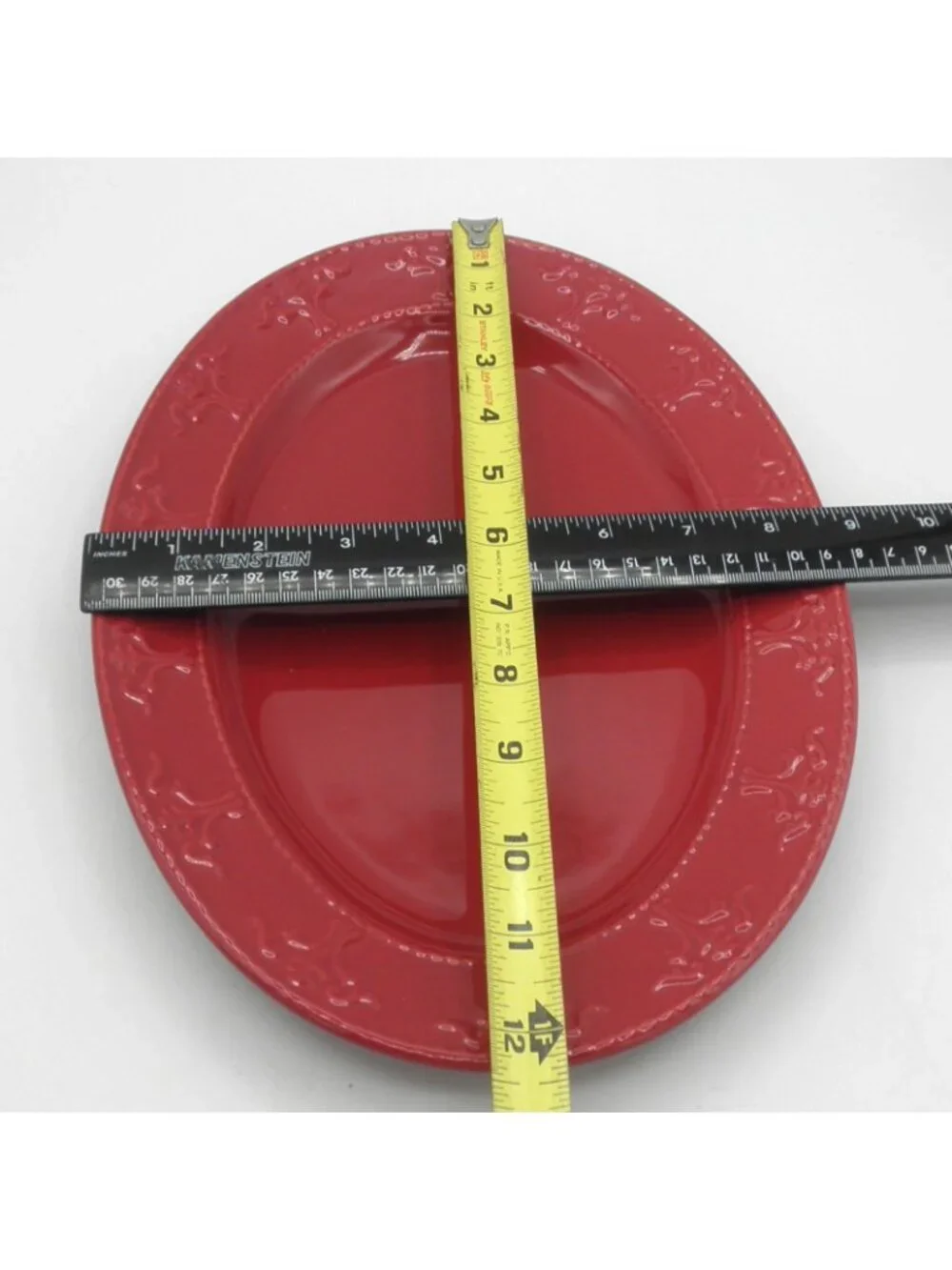 Athena Red by JC Penney Oblong Serving Trays set of 2 Pattern Code: JCPATHR